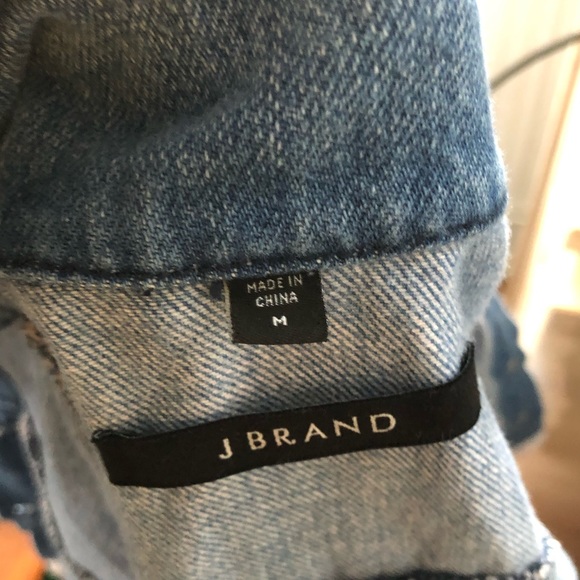 NWT J Brand Moto Style Denim Jean Jacket medium - Picture 6 of 6
